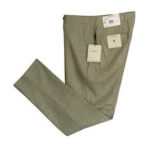 Calvin Klein Dress Pant Men's 34"x32" Slim Fit Jace Flat Front Stretch Taupe NWT